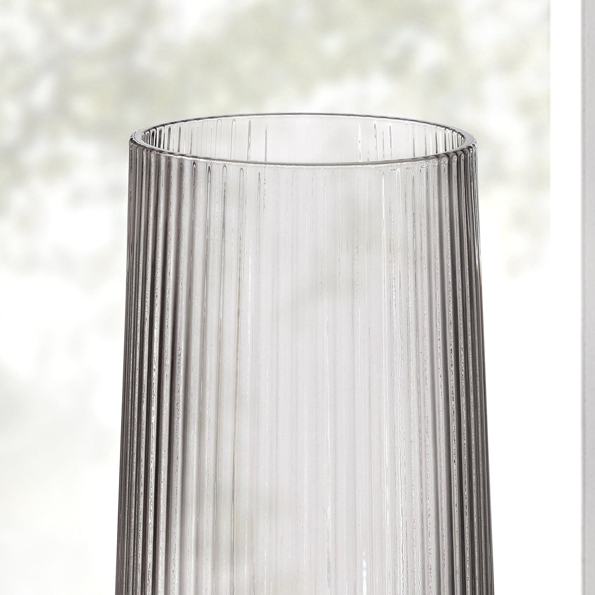 Gatsby Set of 4 Ripple Glass Highballs - Smoked