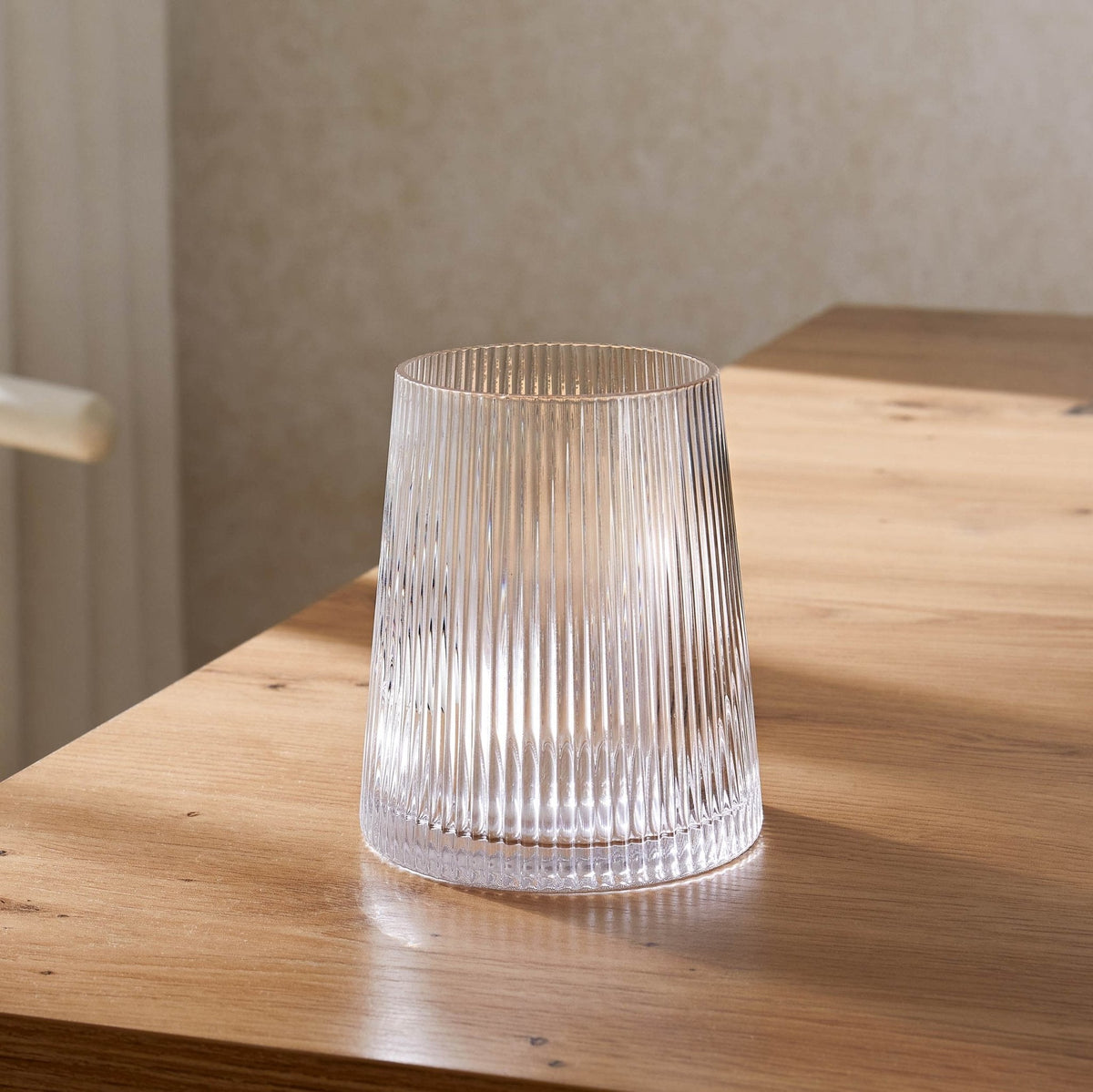 Gatsby Set of 4 Ripple Glass Tumblers - Clear