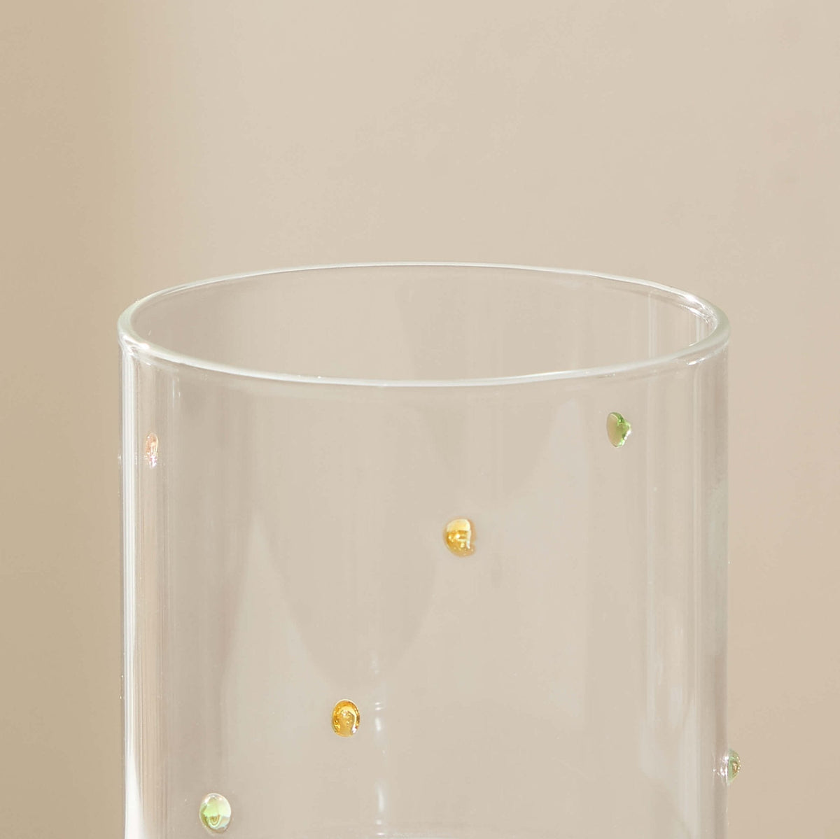 Nelly Polka Dot Glass Highballs - Set of 4 - Clear