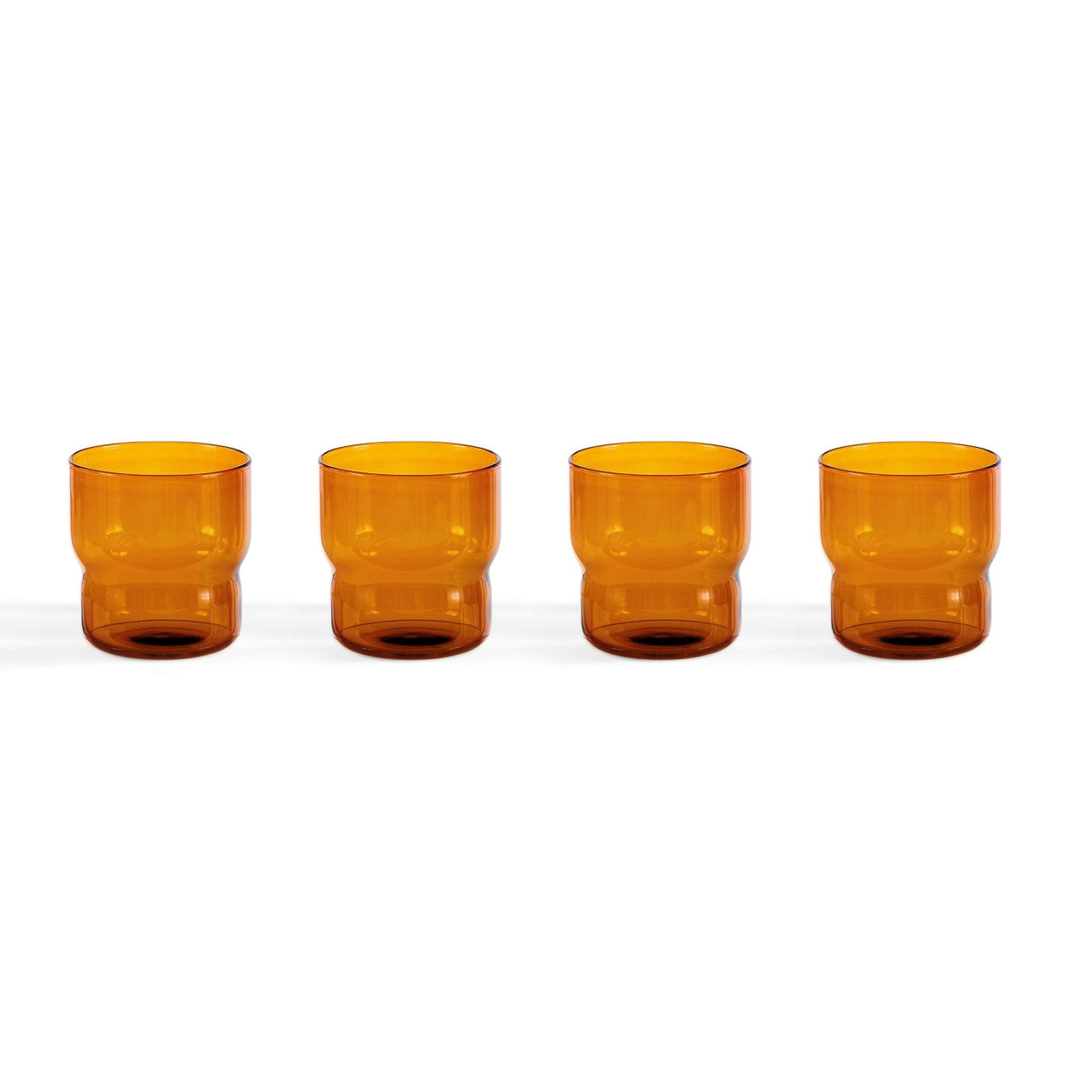 Sonne Colour Glass Tumblers - Set of 4 - Amber